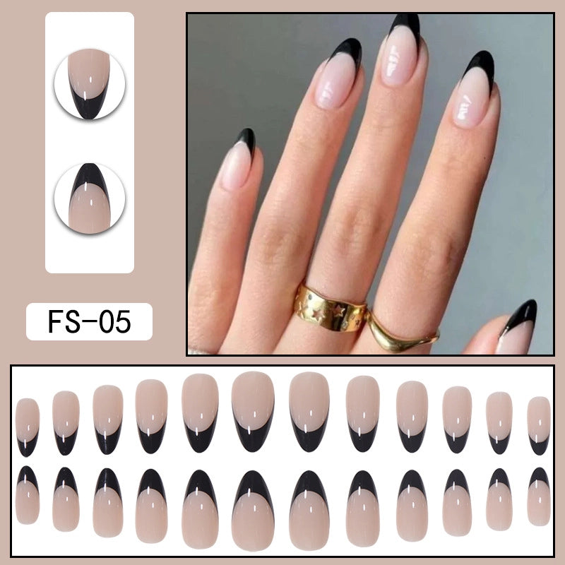 Minimalist Color Block ABS Press-on Nails 1 Set
