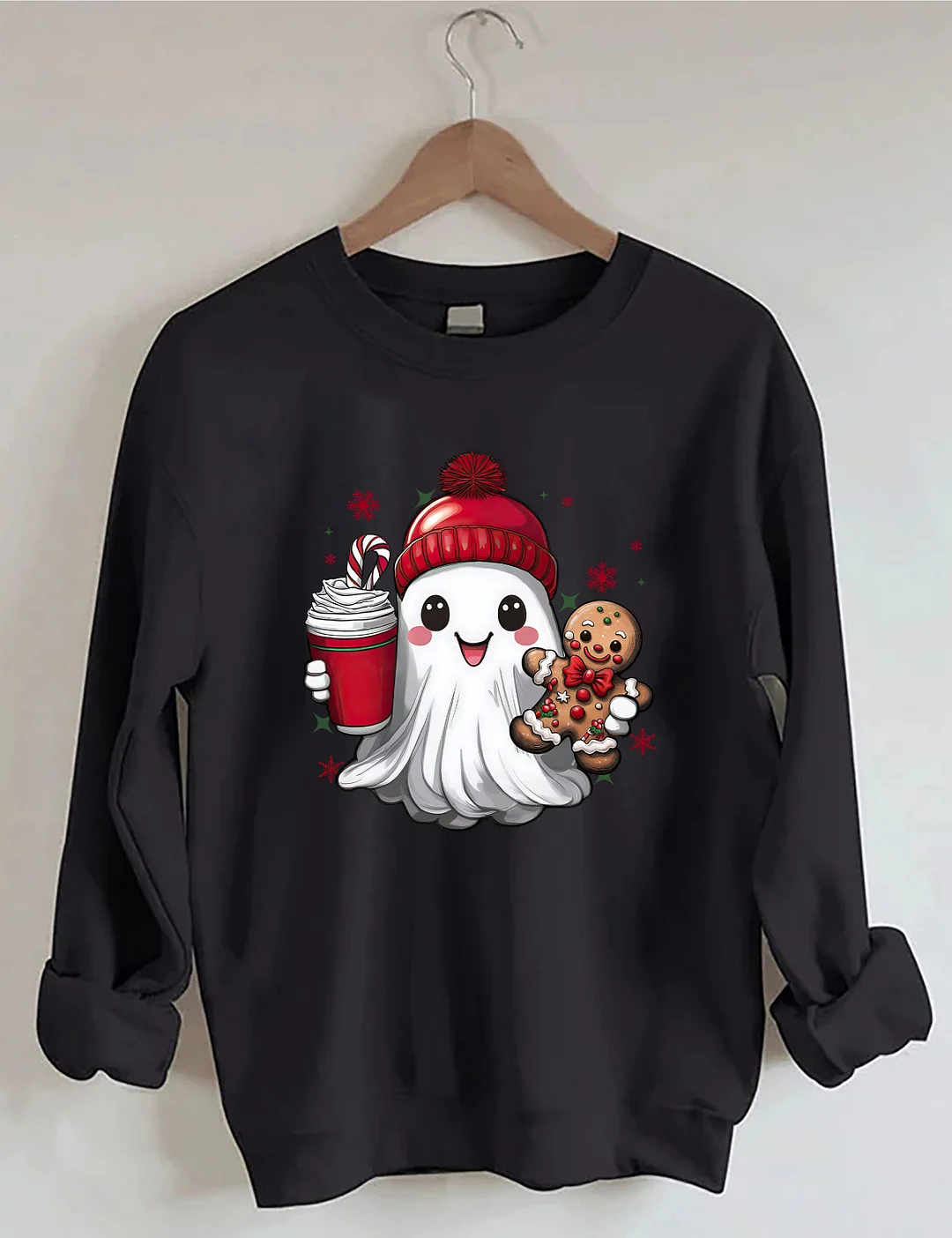 Cute Christmas Ghost Sweatshirt