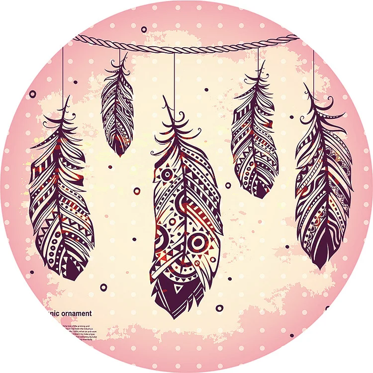 Feather - - Circle Tapestry - 1.5M