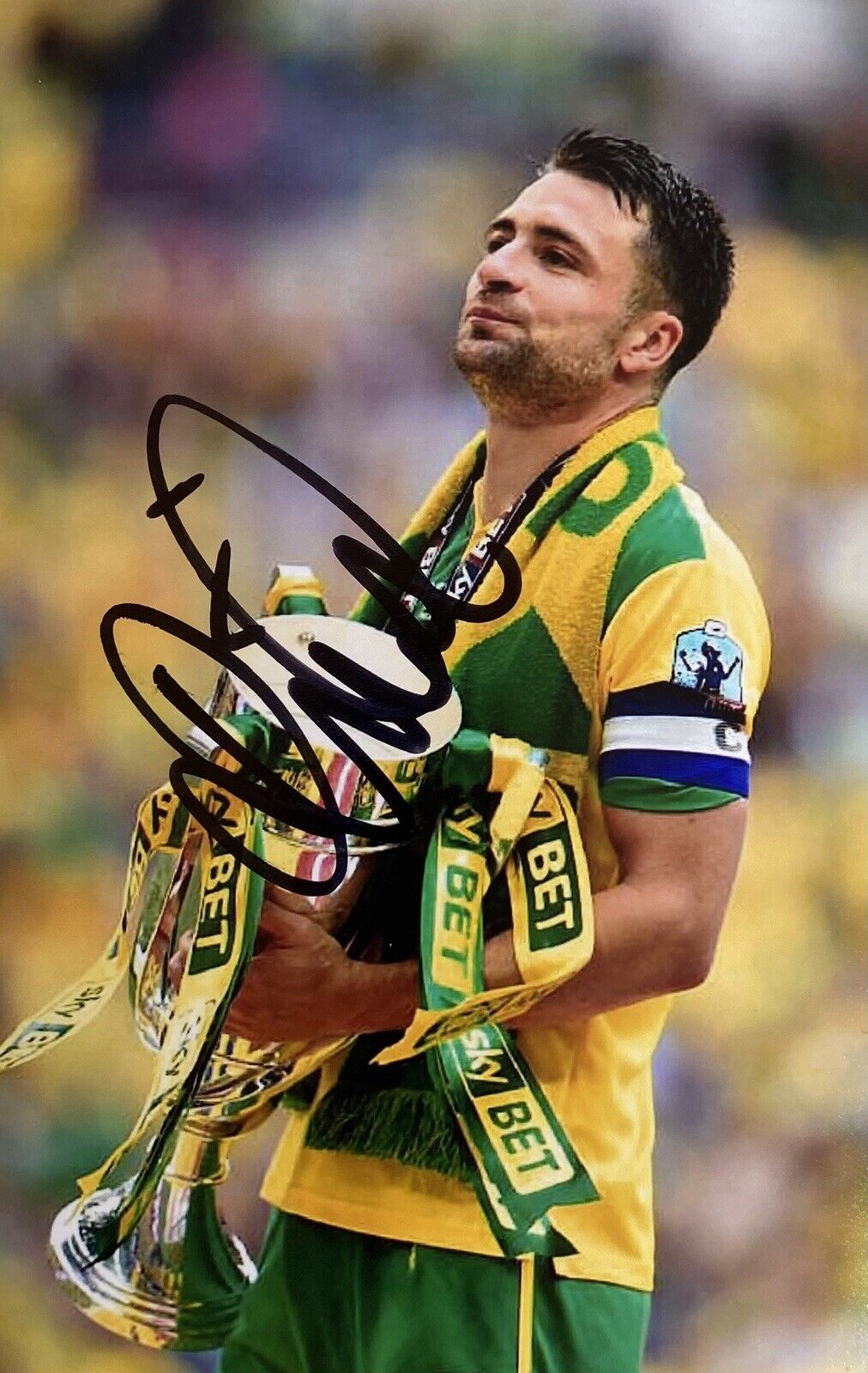 Russell Martin Genuine Hand Signed Norwich City 6X4 Photo Poster painting 2