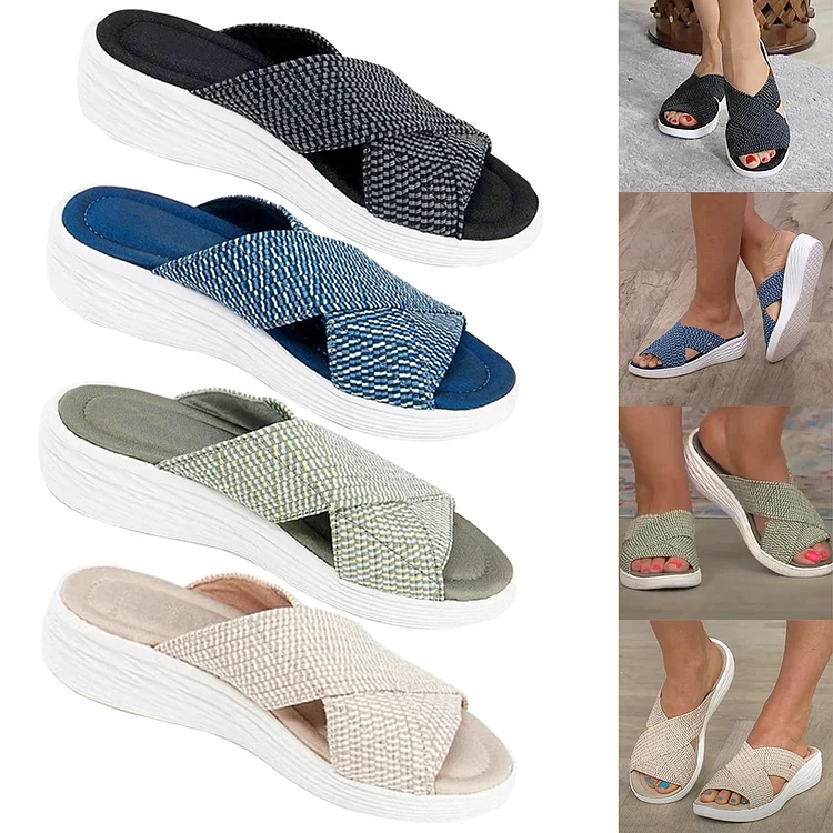 Stretch Orthotic Slide Sandals Women Sandals Open Toe Breathable