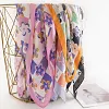 Colorful Design 70x70xm Floral Silky Scarf