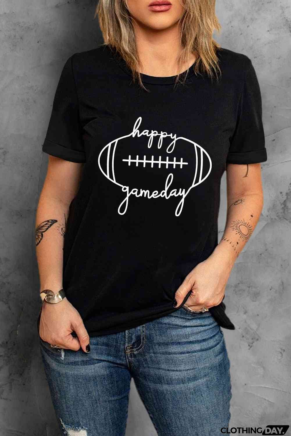 HAPPY GAMEDAY Graphic T-Shirt
