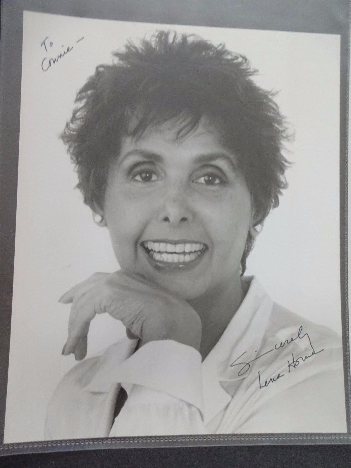 ORIGINAL, SIGNED & Inscribed B/W Lena Horne Promo Photo Poster painting