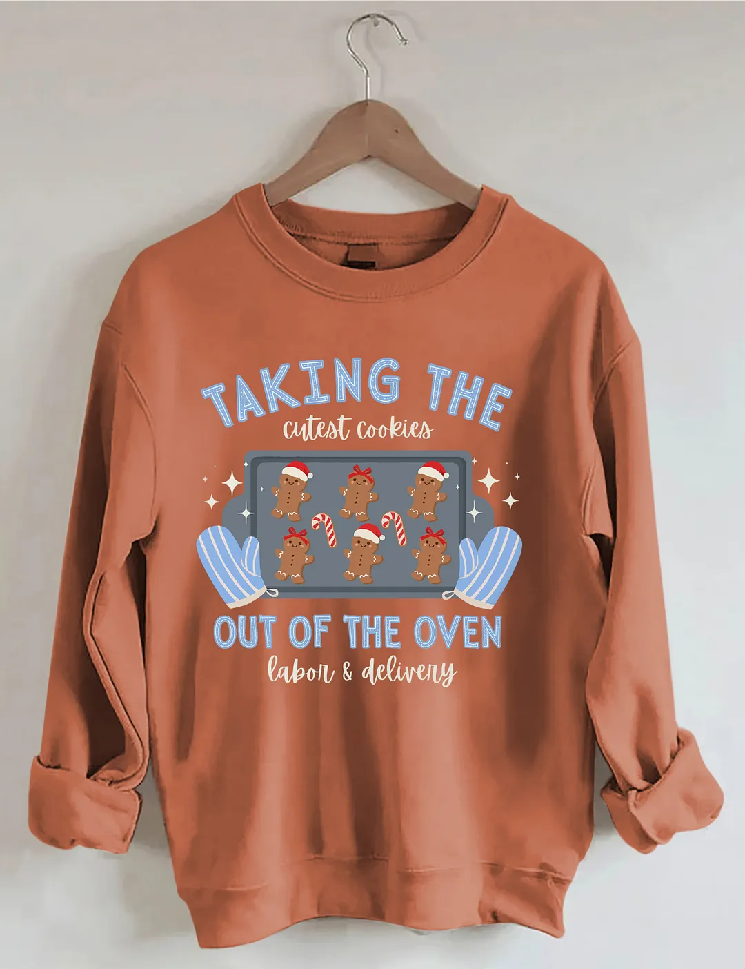 Taking The Out Of The Oven Christmas Cookies Sweatshirt