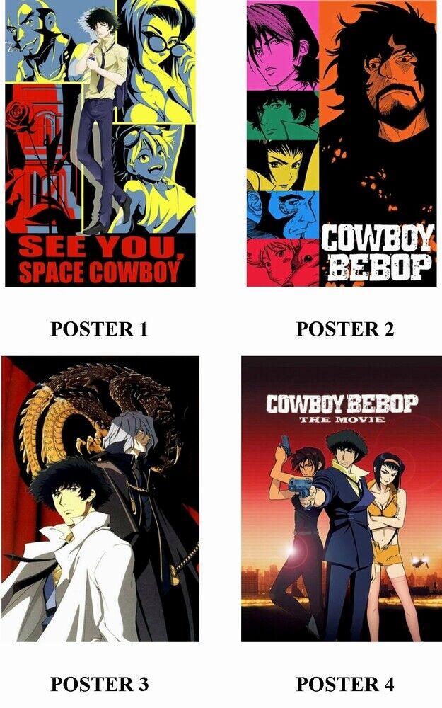 COWBOY BEPOP - ANIME - 4 Photo Poster painting POSTERS - PRINTS - INSERTS PERFECT FOR FRAMING !