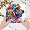 6Pcs Diamond Painting Greeting Card Animals Diamond Handmade Card for Friends