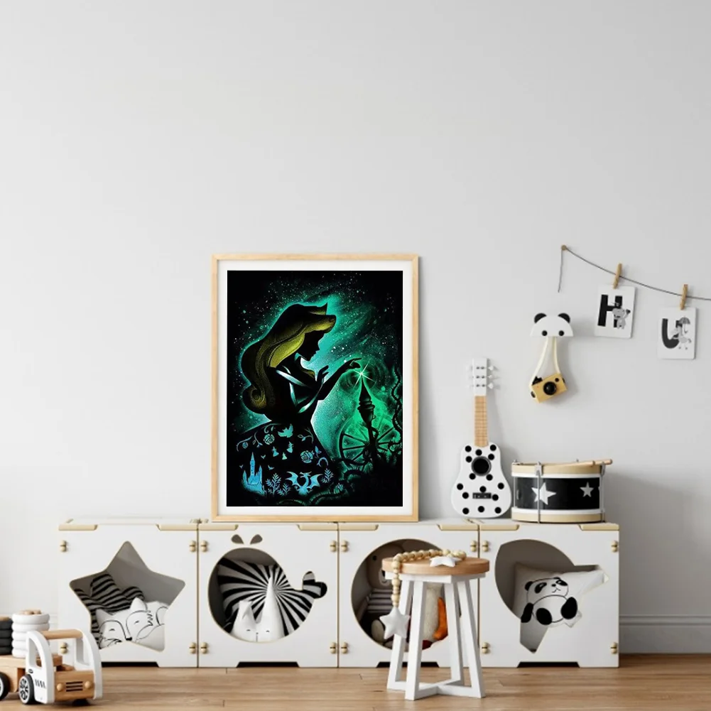 11CT Full Stamped Cross Stitch - Silhouette Series(Canvas|40*50cm)