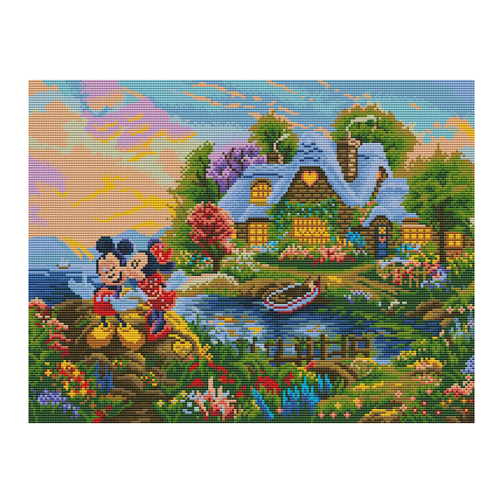 

Cartoon - 11CT Stamped Cross Stitch - 50*40CM, 501 Original