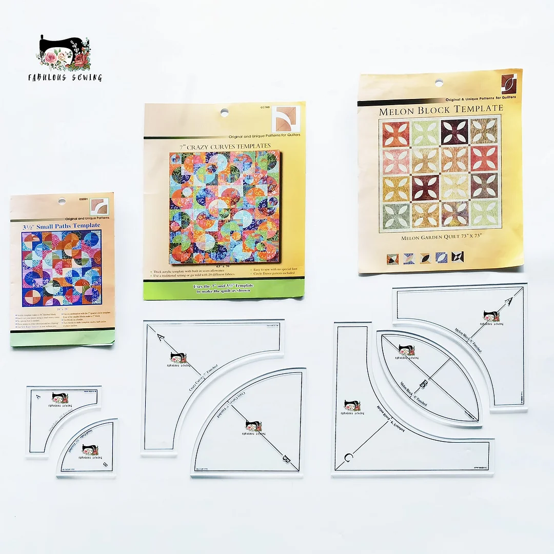 Quick Curve Quilt Template Set