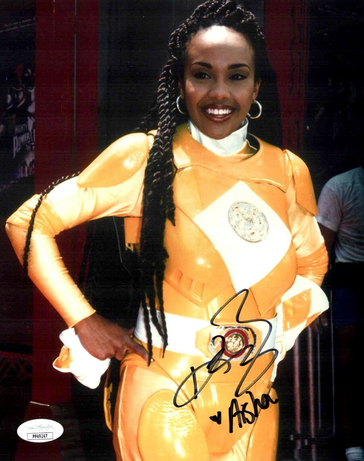 KARAN ASHLEY Signed MIGHTY MORPHIN POWER RANGERS 8x10 Photo Poster painting with JSA COA