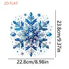 Diamond Painting 2D Flat Winter Snowflake Wall Door Decor