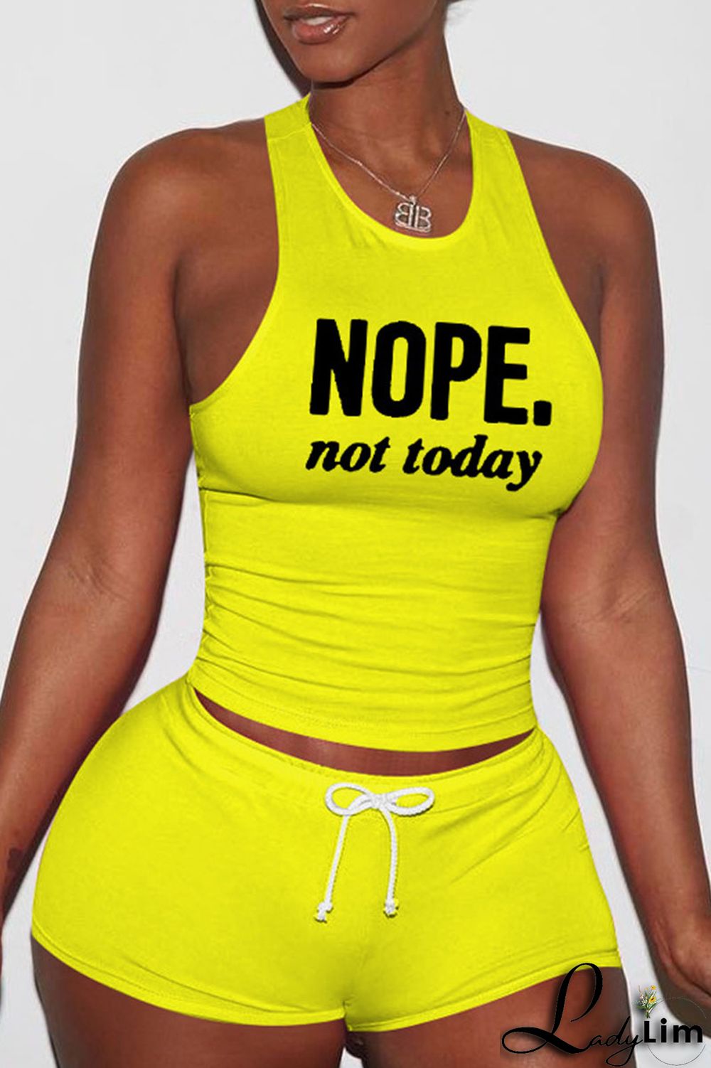 Red Sexy Print Split Joint O Neck Sleeveless Two Pieces