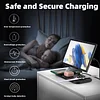Tablet Phone Holder Magsafe Magnetic Three-in-one Wireless Charger Desktop Fast Charging Base Foldable 4-in-1 Charging Base Multiple Apple Device Wireless Charging Station, Suitable for Huawei Apple 15 iPhone 14 Charging Universal Apple Watch 9 Watch