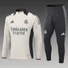2024/2025 Real Madrid Beige Half-Pull Training Suit Football Jersey 1:1 Thai Quality