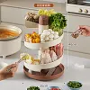 Multifunctional Rotating Hot Pot Prep Tray - Home Kitchen Prep Essential, Vegetable Platter, Multi-Layer Side Dish Rack