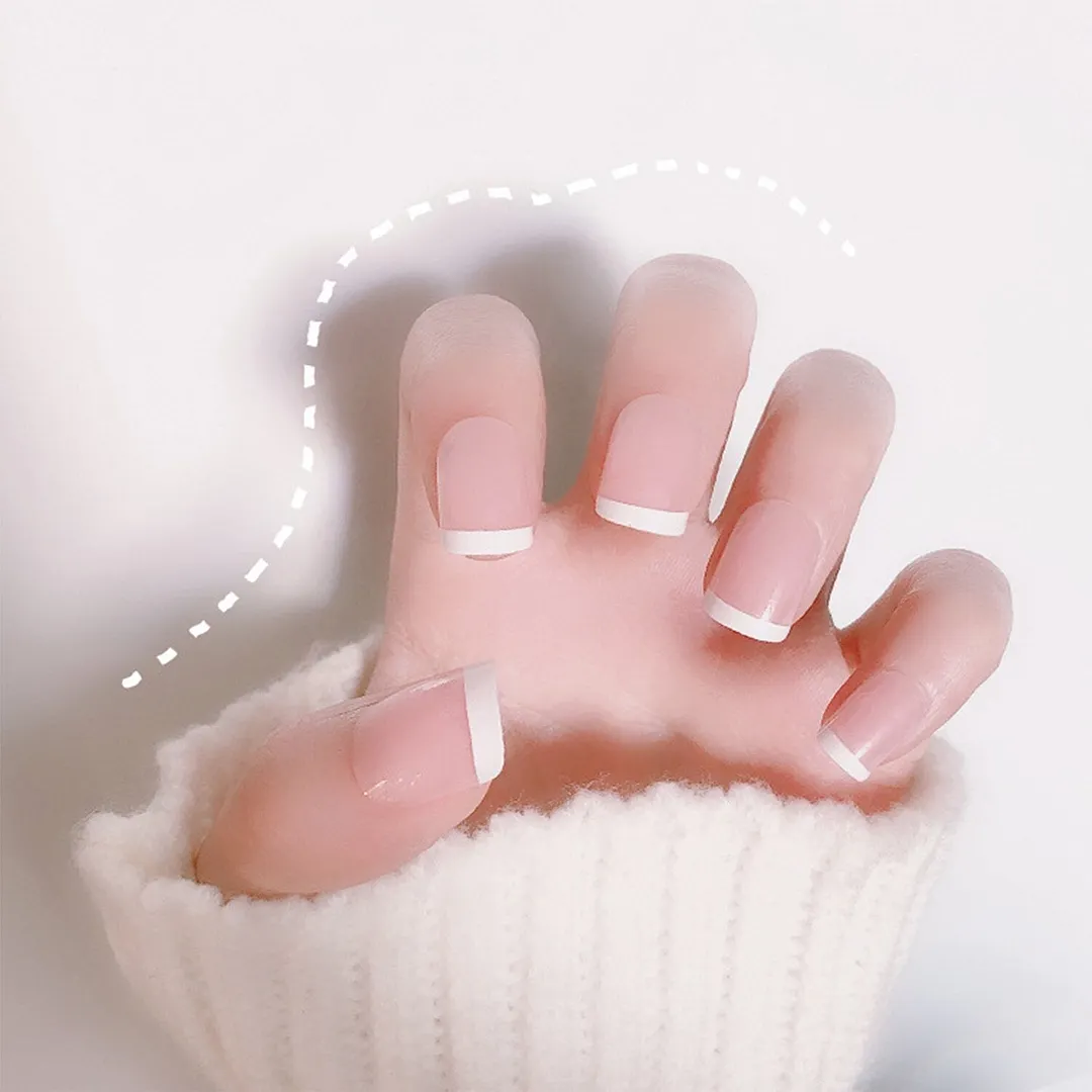 24pcs Detachable Taro Mud Purple Pearl False Nails Wearable Fake Nails Full Cover Nail Tips press on nails fake nail with design 1103 515-Nail Inspo