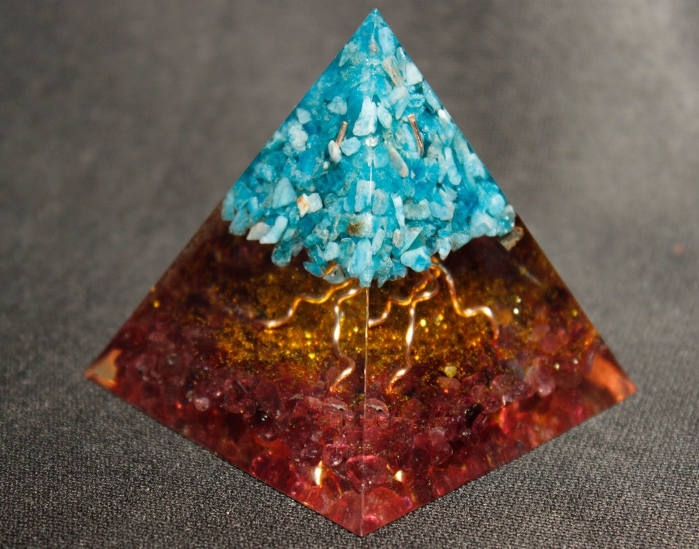 

Orgone Pyramid Chakra - Tree of Life, 501 Original