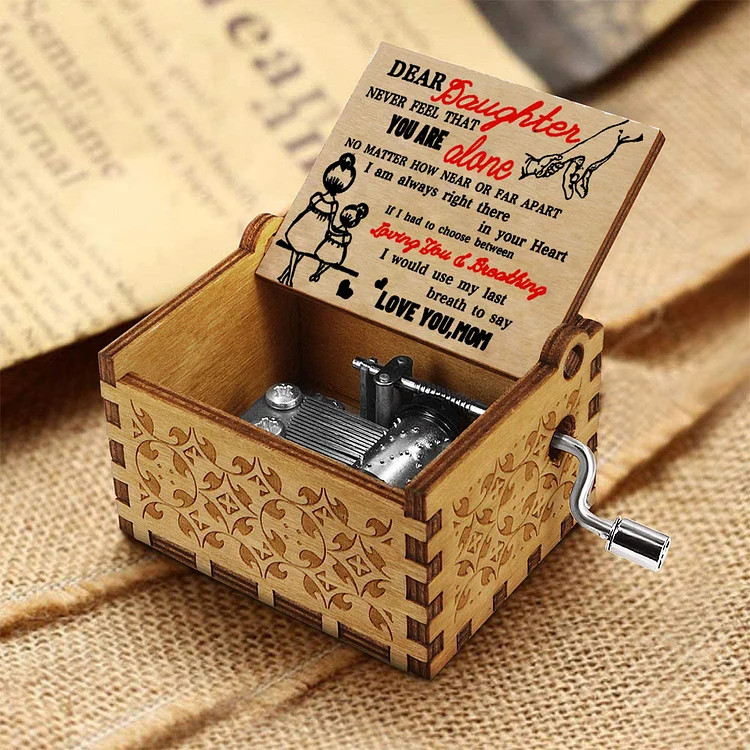 Dear Daughter Music Box "Never Feel That You Are Alone"