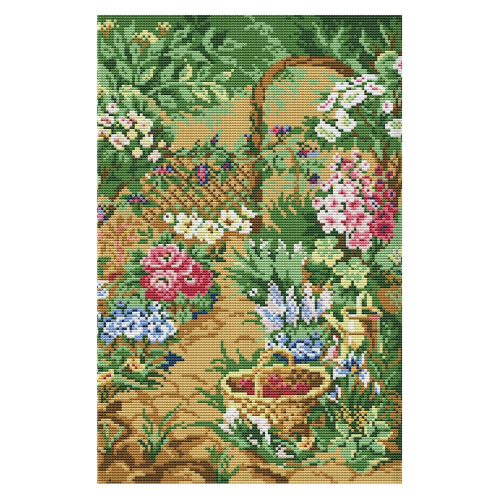 

Garden - 14CT Stamped Cross Stitch - 29*41cm, 501 Original