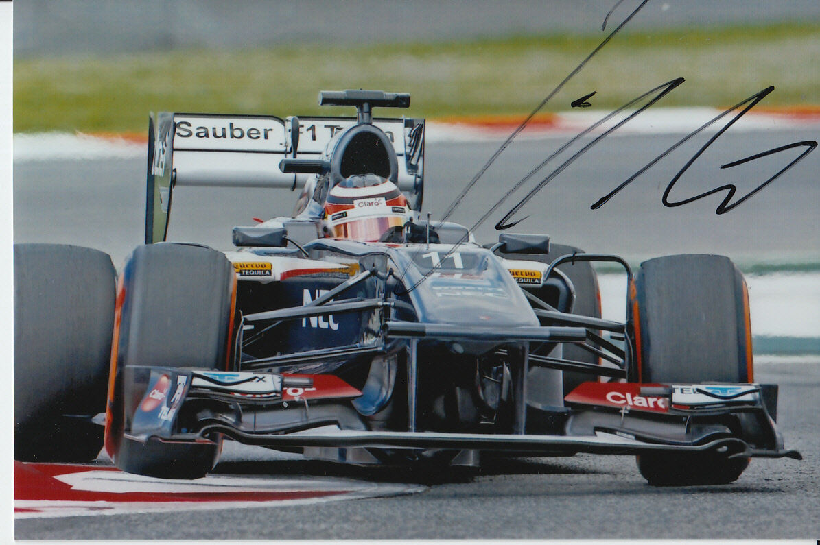 NICO HULKENBERG HAND SIGNED SAUBER F1 6X4 Photo Poster painting.