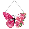 5D DIY Special Shaped Diamond Painting Butterfly Hanging With Lamp String Kit