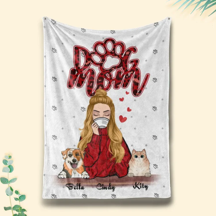 Custom Blanket Dog Mom