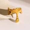 Artistic Gloss Golden Stylish Ring