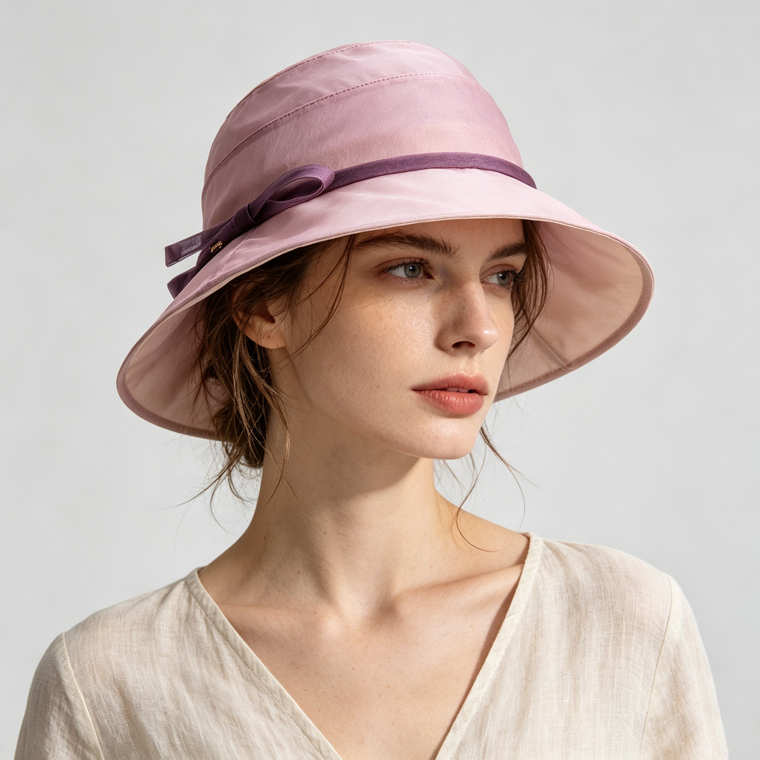 100% Silk Bucket Hat Sun Protection Lightweight for Women REAL SILK LIFE