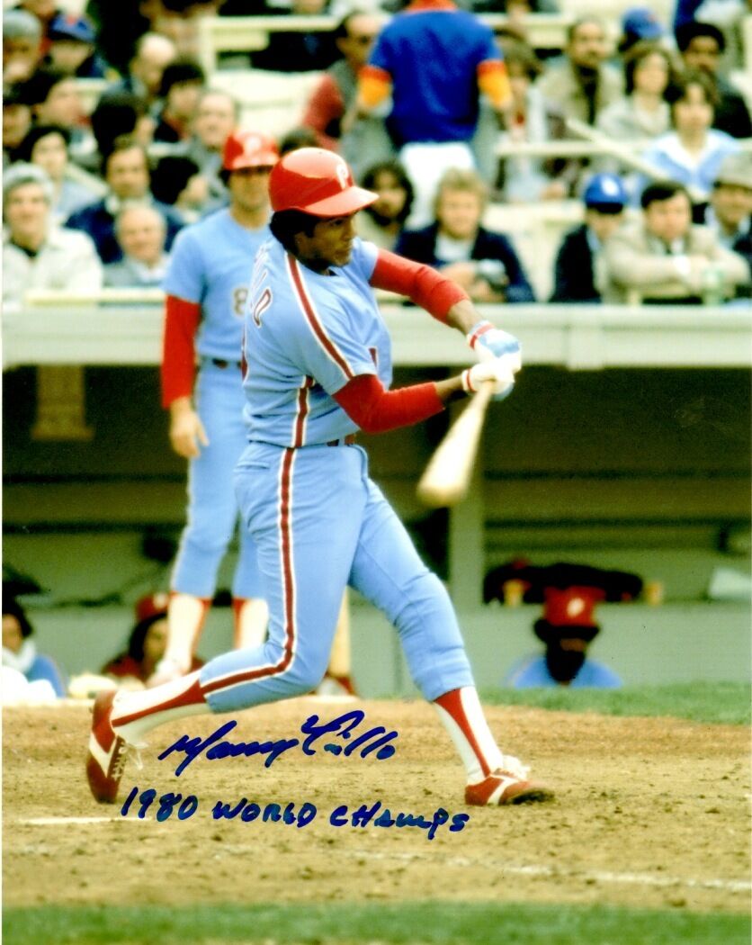 Autographed 8x10 MANNY TRILLO Philadelphia Phillies Photo Poster painting - COA