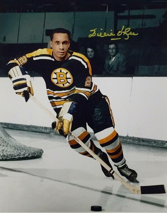 Willie O'Ree Autographed Signed 8x10 Photo Poster painting ( Bruins ) REPRINT