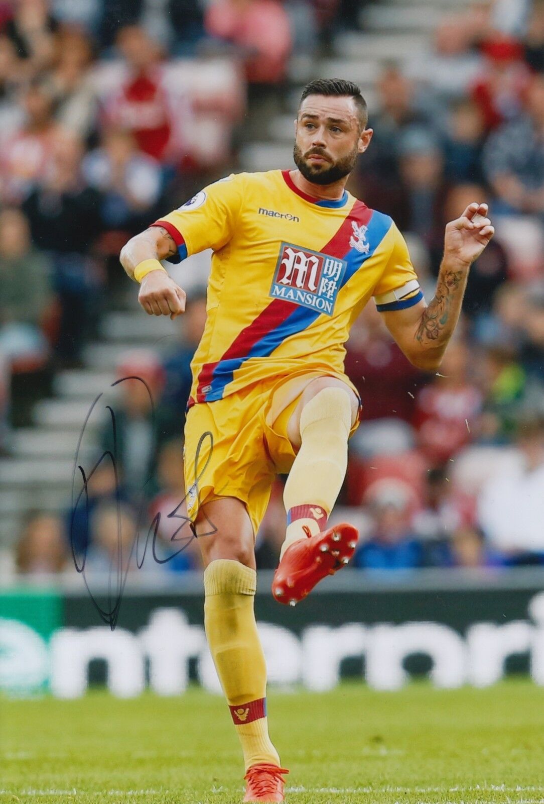 CRYSTAL PALACE HAND SIGNED DAMIEN DELANEY 12X8 Photo Poster painting.