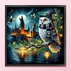 Owl Castle-11CT Stamped Cross Stitch 40*40cm tapestrymarket