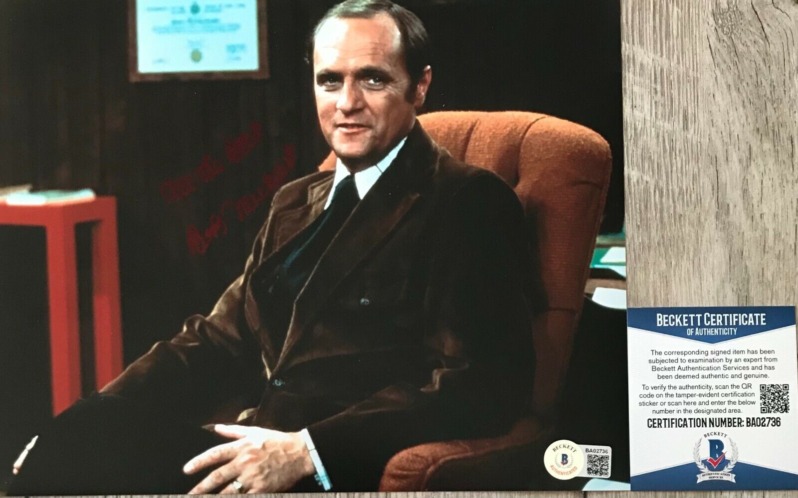 PAPA ELF Bob Newhart Autographed Signed BOB NEWHART SHOW 8x10 Photo Poster painting Beckett BAS