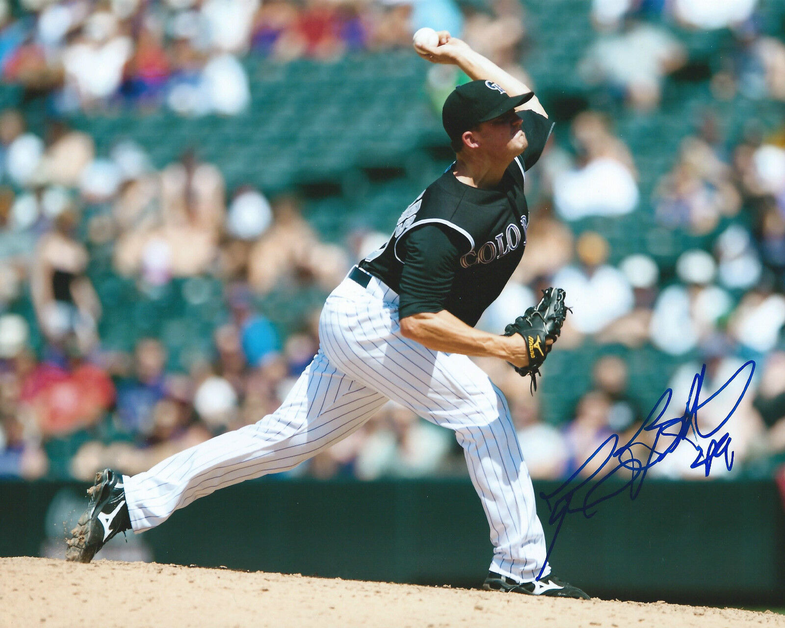 **GFA Colorado Rockies *REX BROTHERS* Signed 8x10 Photo Poster painting R1 COA**