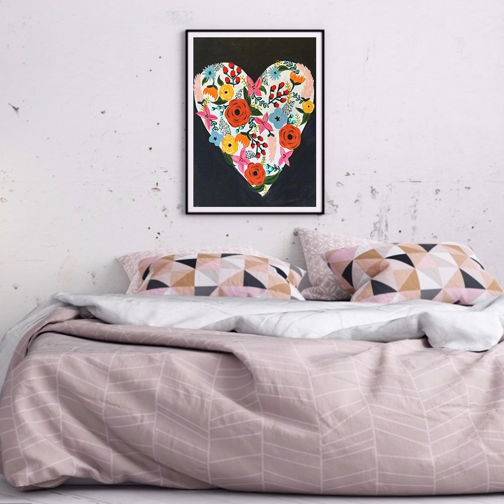 Diamond Painting - Full Round -Heart