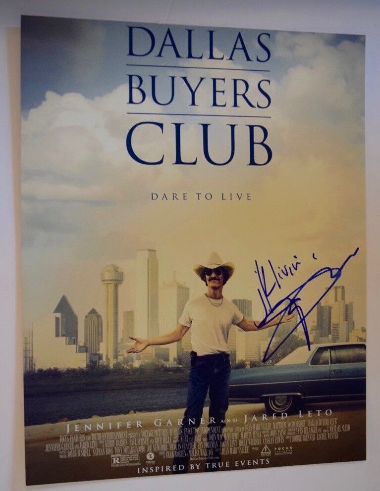 Matthew McConaughey Signed Autographed 11x14 Photo Poster painting DALLAS BUYERS CLUB COA VD