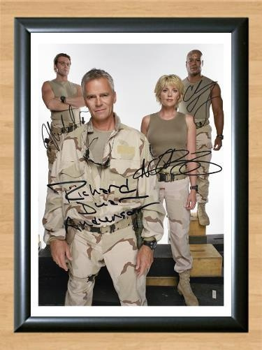 Stargate SG1 Cast Signed Autographed Photo Poster painting Poster Print Memorabilia A3 Size 11.7x16.5