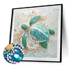 Blue Rhinestone Turtle 5D DIY Partial Drill Diamond Painting Kits Adults