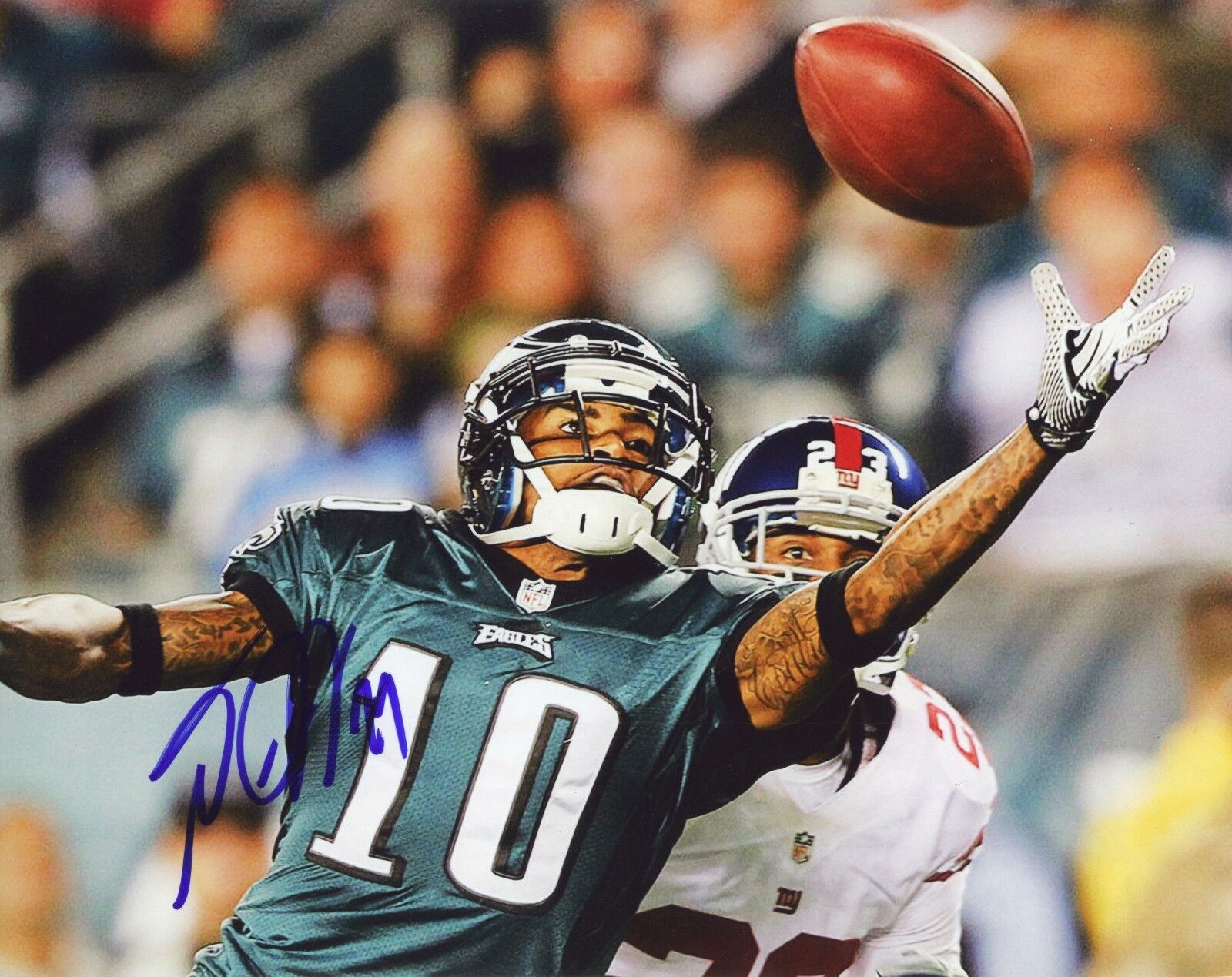 ~~ DESEAN JACKSON Authentic Hand-Signed EAGLES & REDSKINS