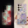 Nowe etui na telefon Quicksand Glitter Powder Luminous Flower do serii Samsung