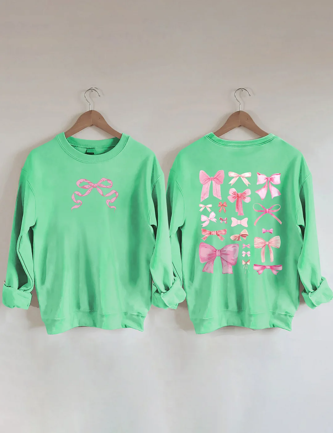 Coquette Pink Bow Y2K Sweatshirt