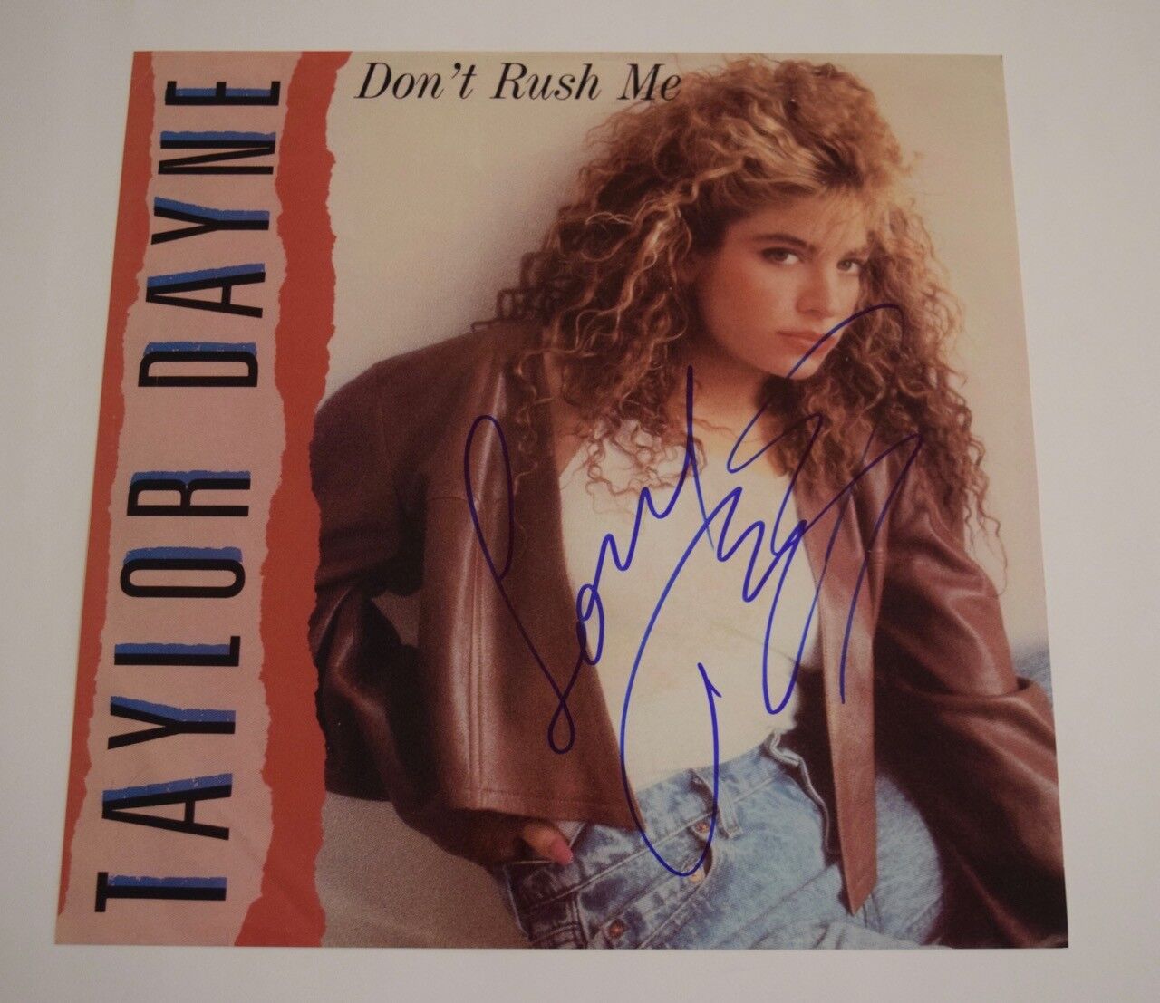 Taylor Dane Signed Autograph DON'T RUSH ME 12X12 Album Flat Photo Poster painting COA VD