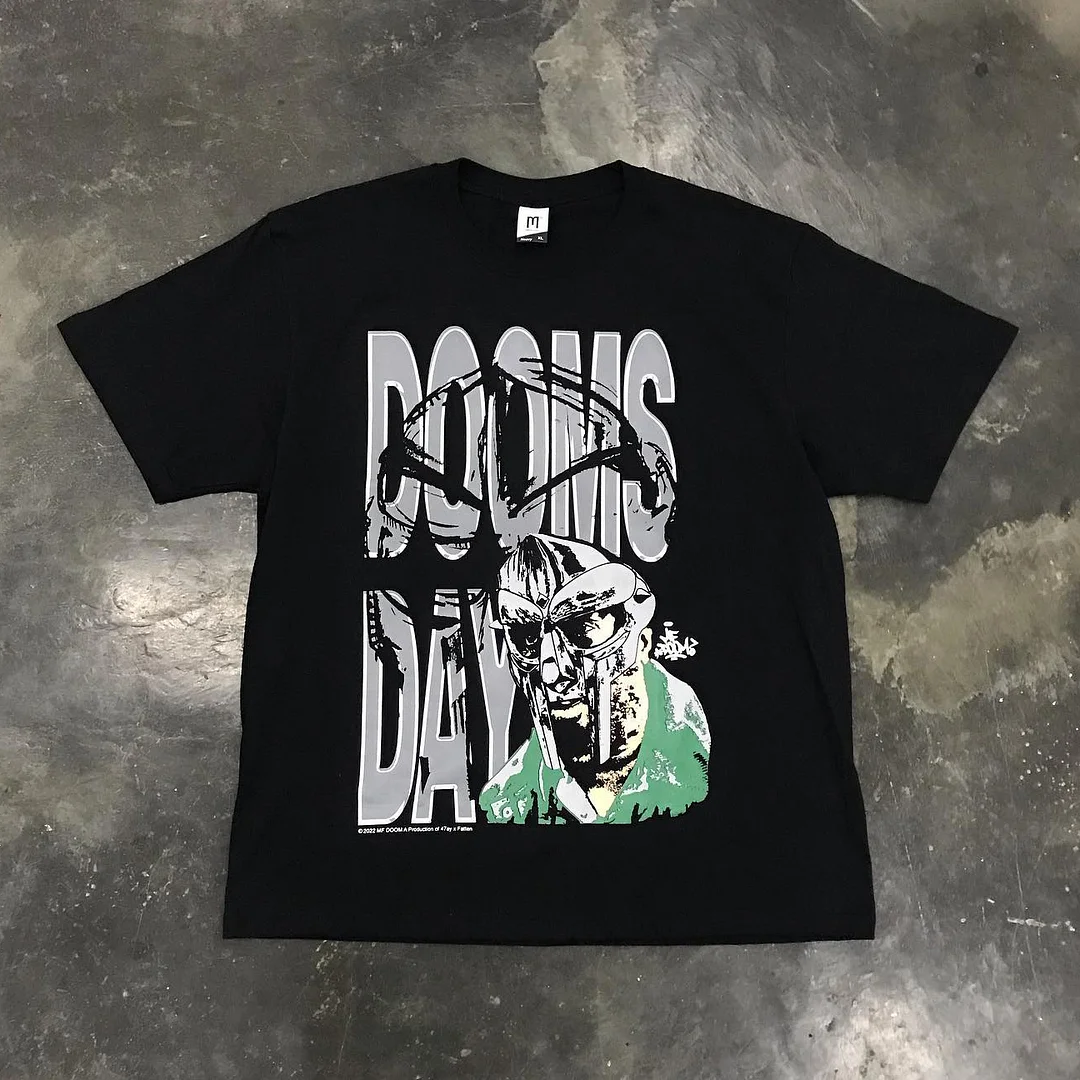 mf doom graphic print T-shirt