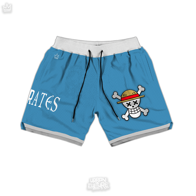 Monkey D. Luffy Theme shorts One Piece Blue
