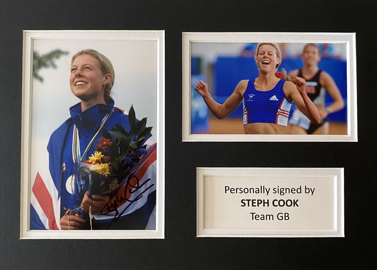 Steph Cook Hand Signed Photo Poster painting In A4 Mount Display - Olympics - Team GB