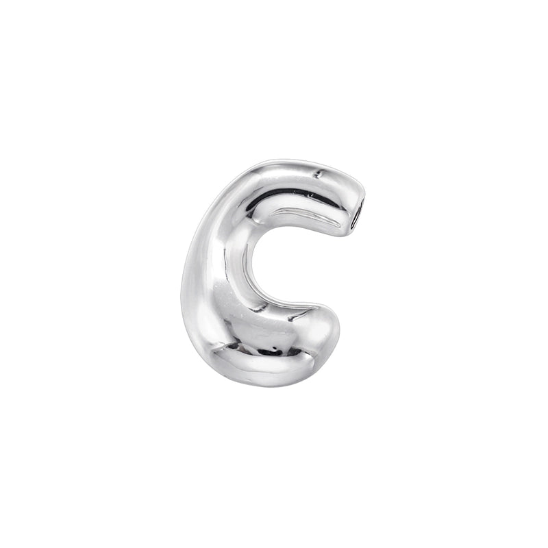 1 Piece 21mm Copper 18K Gold Plated Letter Beads