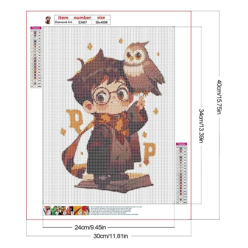 Diamond Painting - Full Round Drill - Harry Potter(Canvas|30*40cm)