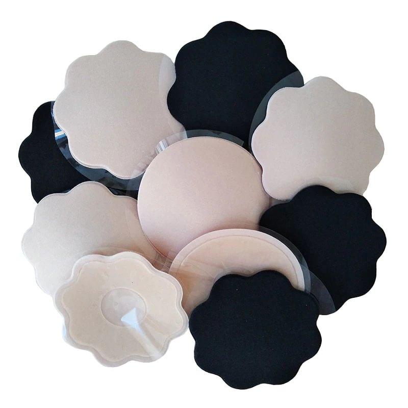Billionm Reusable Chest Stickers Silicone Nipple Cover Pasties Adhesive Invisible Boob Tape Breast Lift Tape For Women