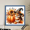 (Multi-Style) Halloween Pumpkin Gnome-14CT Counted Cross Stitch 40*40cm/15.75*15.75in